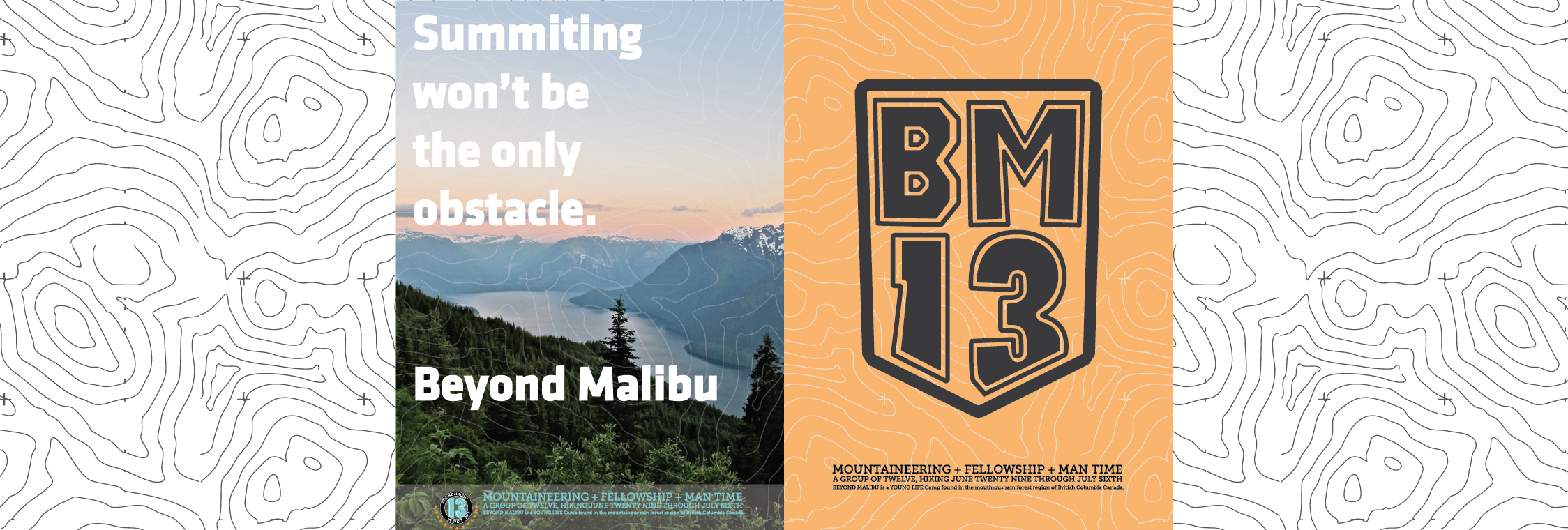 Beyond Malibu Young Life Design Adventure event branding